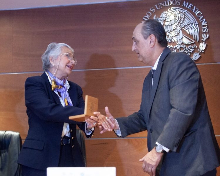 TFJA entrega a Olga Sánchez Cordero la presea “Margarita Lomelí Cerezo”