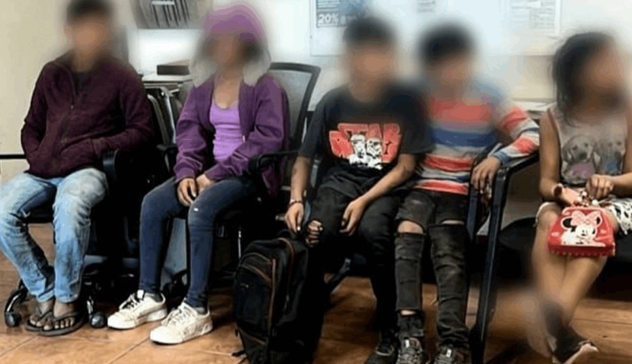 RESCATA ESCUADRÓN VIOLETA A CINCO NIÑAS Y NIÑOS EN UN POSIBLE CASO DE OMISIÓN DE CUIDADOS