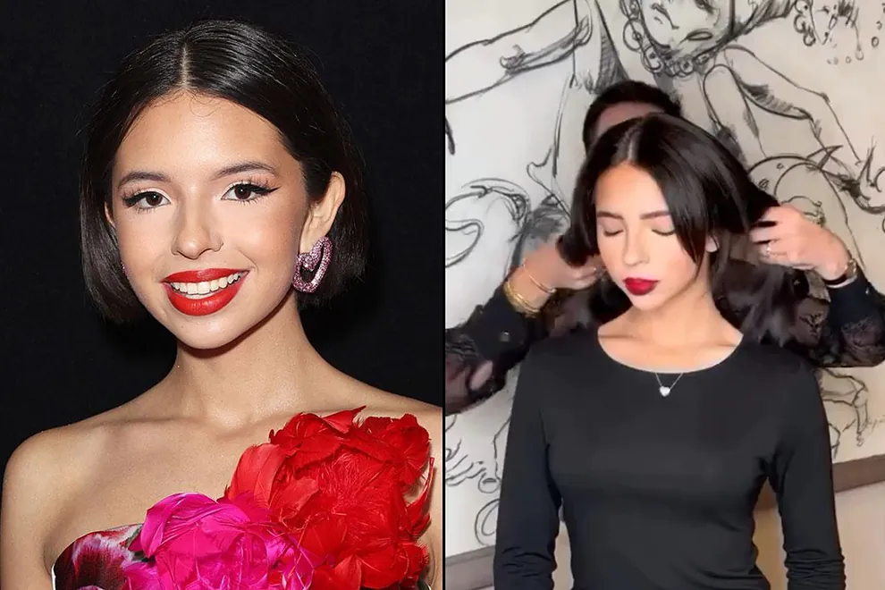 Ángela Aguilar muestra claro cambio de look antes y después de casarse con Christian Nodal